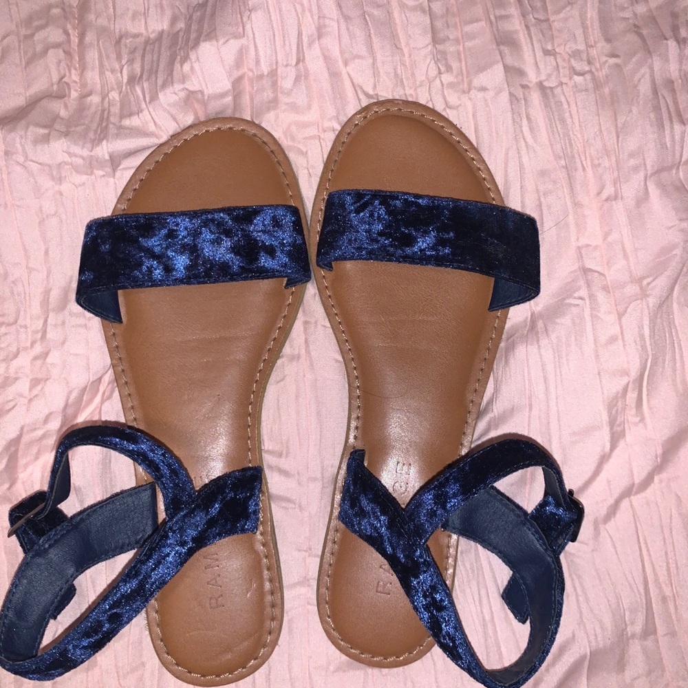 Navy sandals